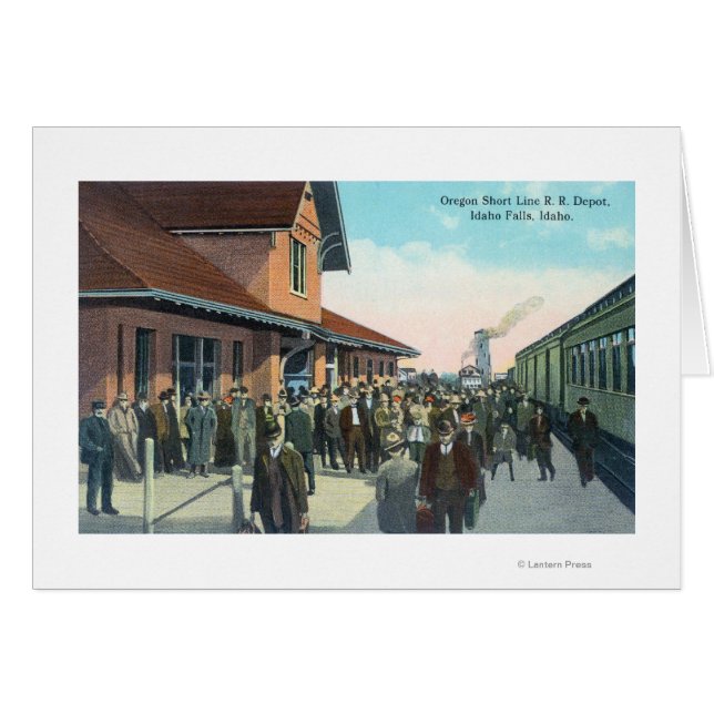 列車の乗客の乗降 (正面横)