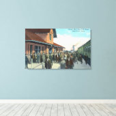 列車の乗客の乗降 キャンバスプリント (インサイチュ (ウッドフロア))