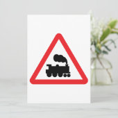 列車の交通標識の招待状 招待状 (スタンド正面)