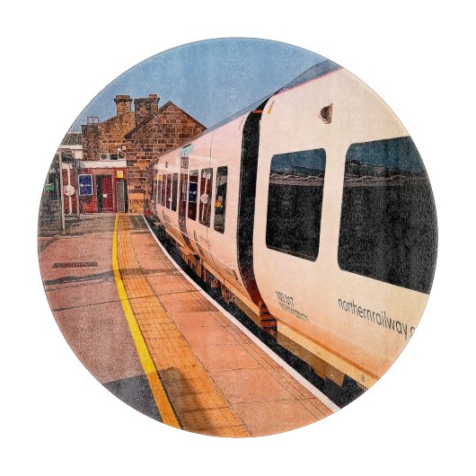 列車の側面 カッティングボード (正面)