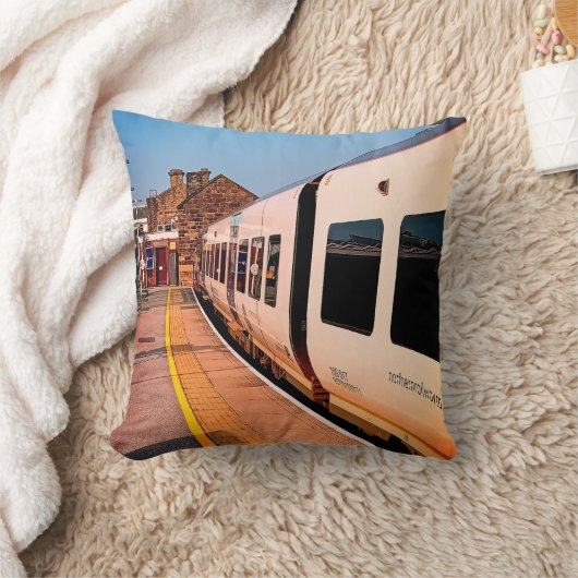 列車の側面 クッション (ブランケット)