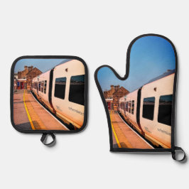 列車の側面 鍋つかみ&鍋敷きセット