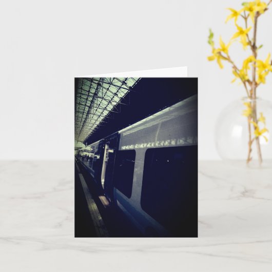 列車の側 カード (黄色い花)