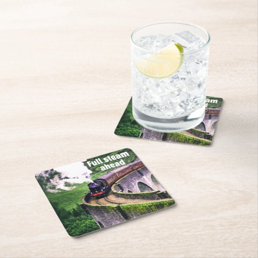 列車の全速力 スクエアペーパーコースター (インサイチュ)