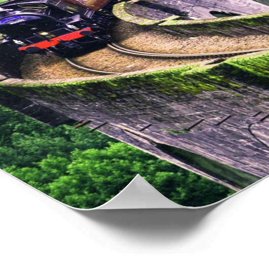 列車の全速力 ポスター (角)