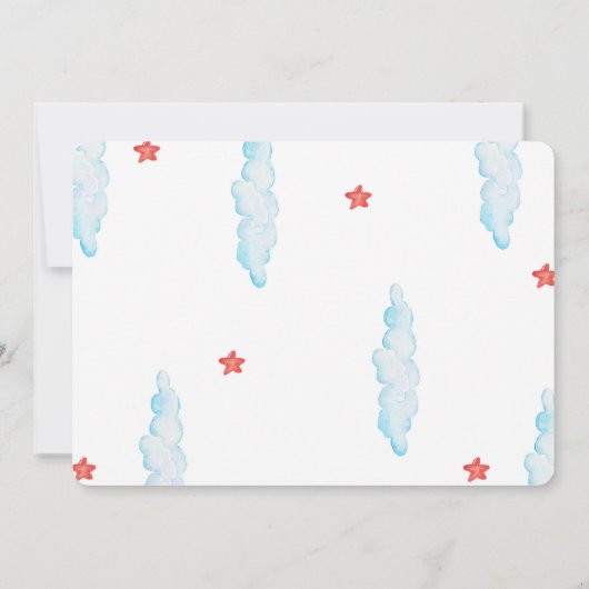 列車の写真招待状 招待状 (裏面)