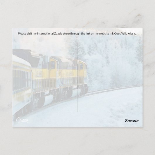 列車の切替え – はがき (裏面)