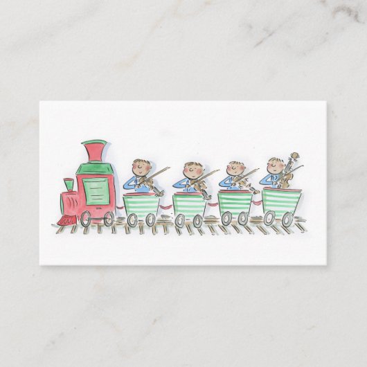 列車の弦楽四重奏 名刺 (正面)