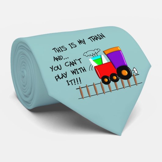 列車の愛おもしろい者の結び男性へ目 ネクタイ (ロール)