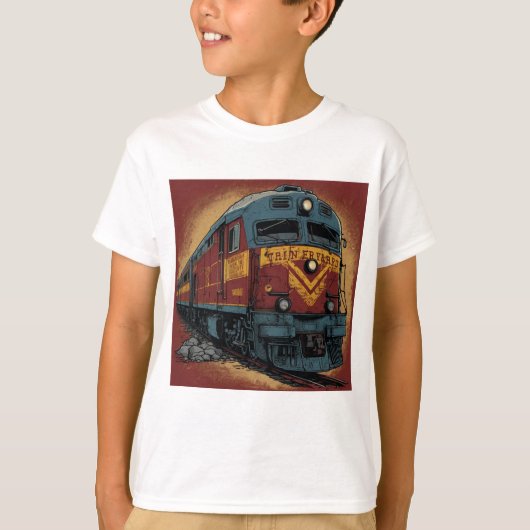 列車の懸命、ウィン簡単プリントTシャツ Tシャツ (正面)
