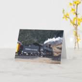 列車の挨拶状 カード (黄色い花)