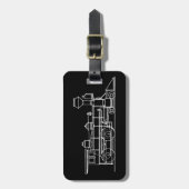 列車の旅行者 ラゲッジタグ (正面縦)