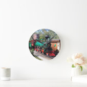 列車の時計 ラウンド壁時計 (ホーム)