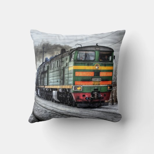 列車の枕 クッション (裏面)