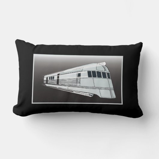 列車の枕 ランバークッション (正面)