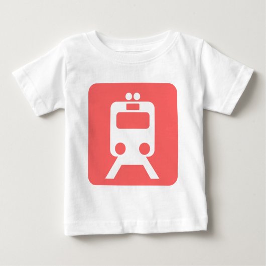 列車の標識 – ベビーTシャツ (正面)