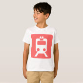 列車の標識 –  Tシャツ (正面フル)