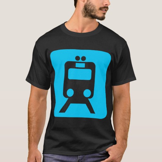列車の標識 – Tシャツ (正面)
