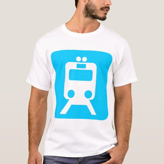 列車の標識 – Tシャツ (正面)