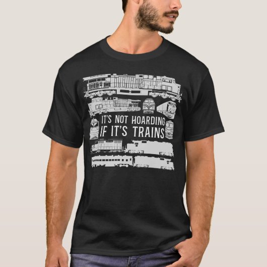 列車の機関車だ列車もしを停めていない Tシャツ (正面)