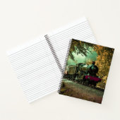 列車の機関車レトロヴィンテージ紅葉 ノートブック (内部)