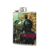 列車の機関車レトロヴィンテージ紅葉 フラスク (左)