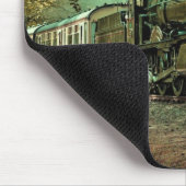 列車の機関車レトロヴィンテージ紅葉 マウスパッド (コーナー)