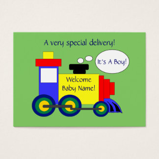 列車の生誕通知カード