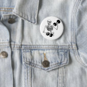 列車の異常なボディビルのロゴ 缶バッジ (インサイチュ)