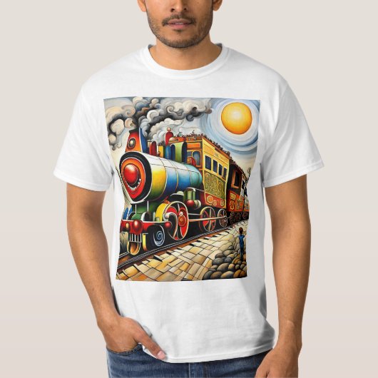 列車の監視1 Tシャツ (正面)