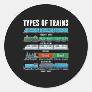 列車の種類Tシャツ トッドラー ボーイ 機関車 鉄道 ラウンドシール
