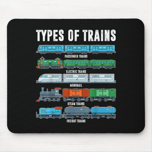 列車の種類Tシャツ トッレル男の子 機関車 息子B マウスパッド (正面)