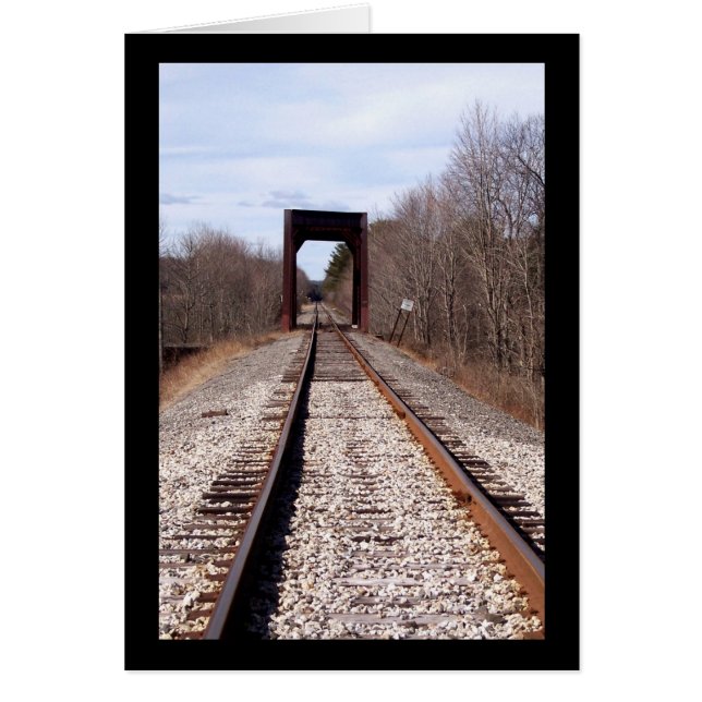 列車の線路 (正面)