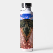 列車の線路 ウォーターボトル (右面)