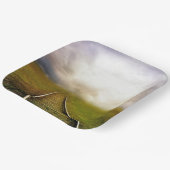 列車の線路 ペーパープレート (傾斜あり)