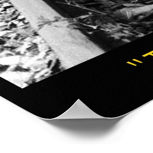 列車の線路 ポスター (角)