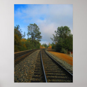 列車の線路 ポスター