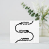 列車の線路 ポストカード (スタンド正面)