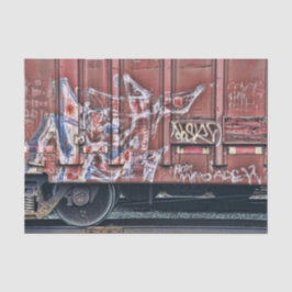 列車の落書き グランジ カラフル アーバン ストリート アート 薄葉紙