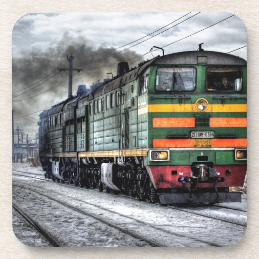 列車の蒸気の鉄道Steampunkエンジンの運命 コースター (正面)