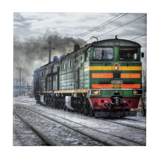列車の蒸気の鉄道Steampunkエンジンの運命 タイル (正面)