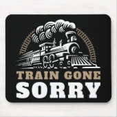 列車の行き過ぎ悪いマウスパッド マウスパッド (正面)