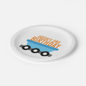 列車の誕生会 ペーパープレート (アングル)