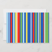 列車の誕生日のパーティの招待状 招待状 (裏面)