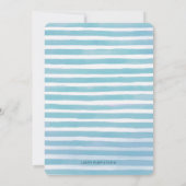 列車の誕生日の招待状 招待状 (裏面)