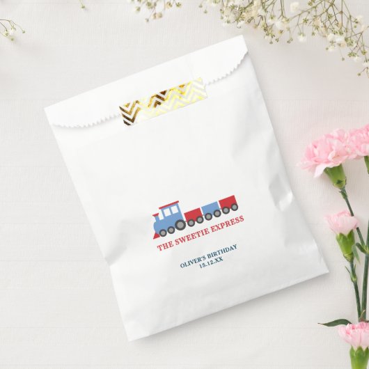 列車の誕生日パーティスウィートバッグ フェイバーバッグ (封をした状態)