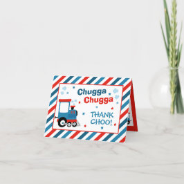 列車の誕生日パーティーデコルChugga Chugga Two Two サンキューカード