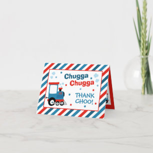 列車の誕生日パーティーデコルChugga Chugga Two Two サンキューカード