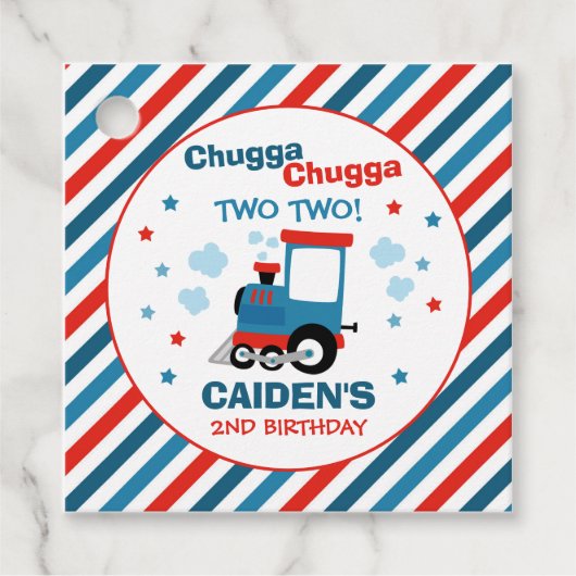 列車の誕生日パーティーデコルChugga Chugga Two Two フェイバータグ (正面)