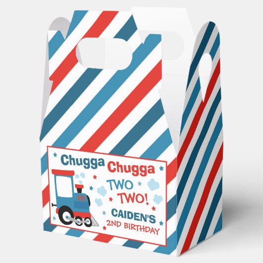 列車の誕生日パーティーデコルChugga Chugga Two Two フェイバーボックス (オープン)